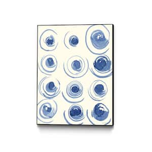24 in. x 36 in. "Macrame Blue II" by Vanna Lam Framed Wall Art