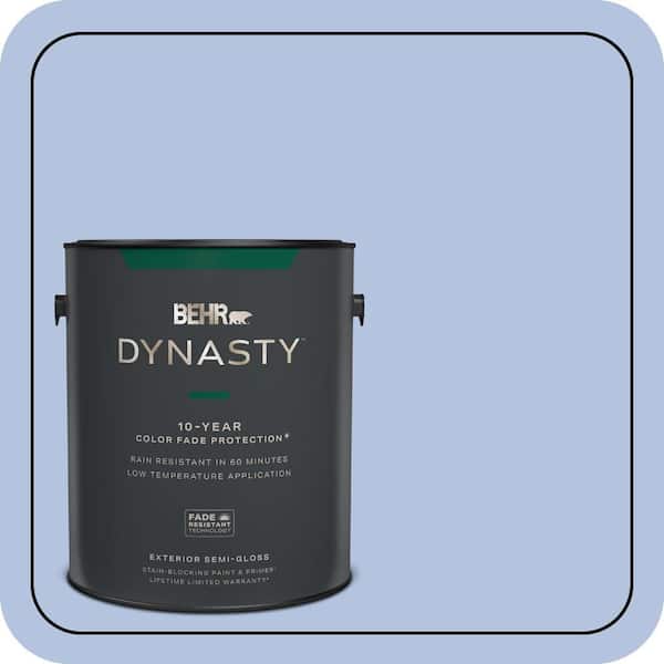 BEHR DYNASTY 1 gal. #600C-3 Periwinkle Bud Semi-Gloss Exterior Stain ...
