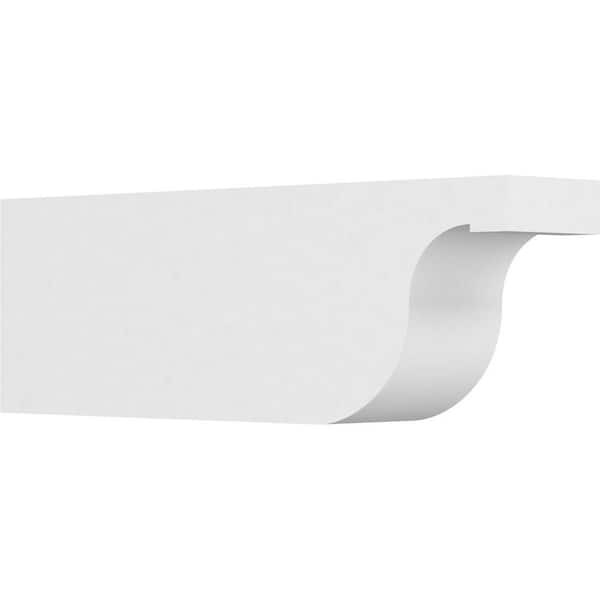 Ekena Millwork 6 in. x 10 in. x 30 in. Standard Del Monte Architectural Grade PVC Rafter Tail Brace