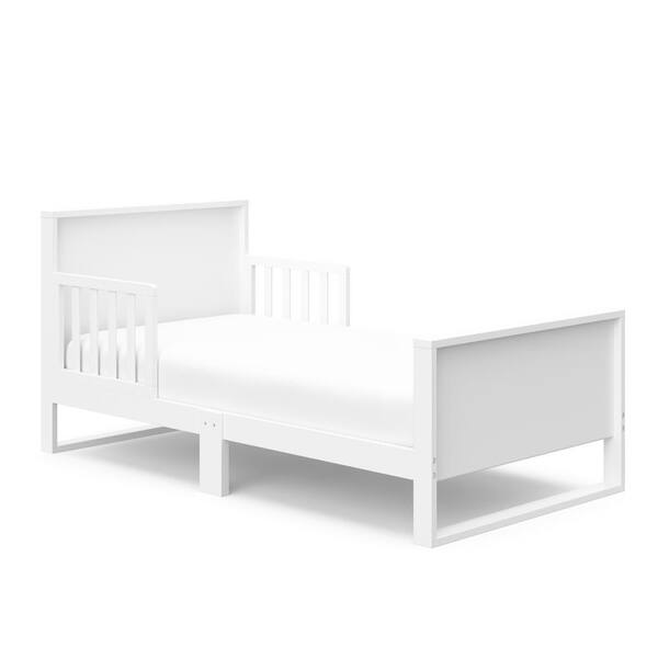 Storkcraft Slumber White Crib Toddler Bed 05361001 The Home Depot