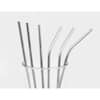 ExcelSteel 10 Pc Reusable Powder Coated Stainless Steel Straws W/ Cleaning  Brushes 020A2 - The Home Depot