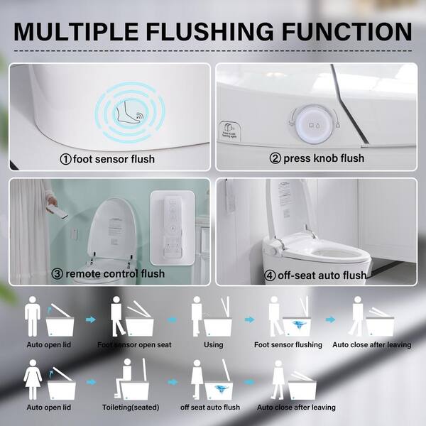 WELLFOR ELARA Smart Bidet Toilet with Built-in Tank and Auto Flush