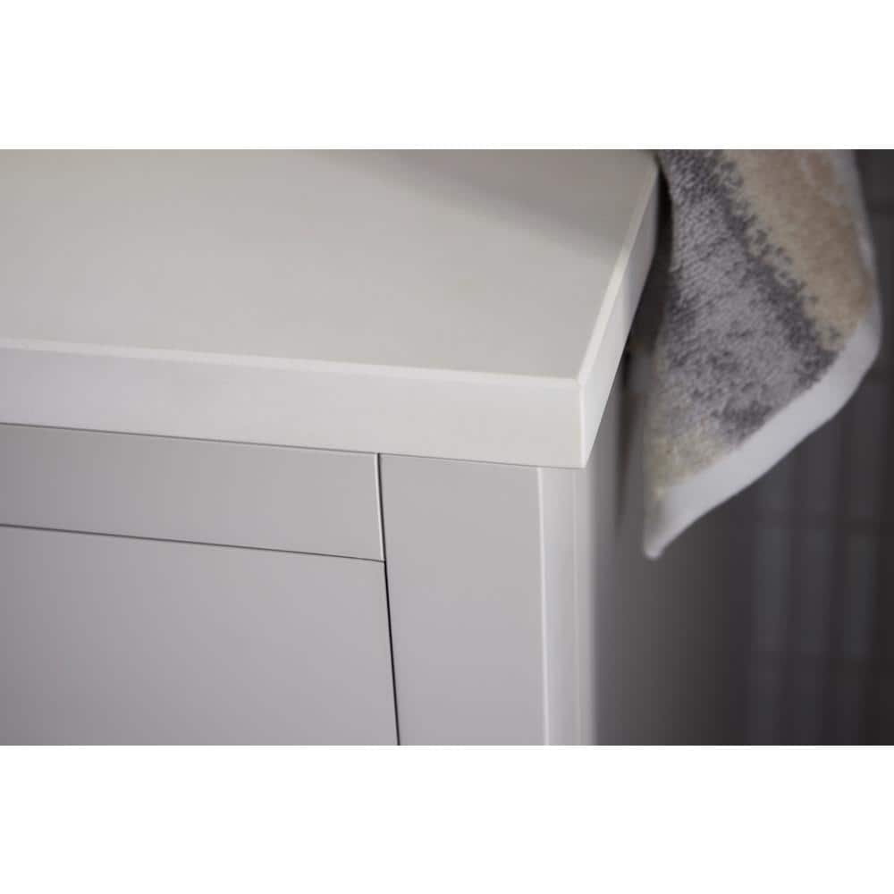 Kresla 36" White Freestanding Bathroom Vanity with Quartz Top
