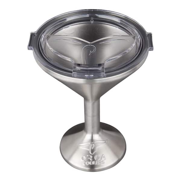 NEW ORCA Chasertini stainless steel BPA Free Travel Martini Glass 8oz w/lid