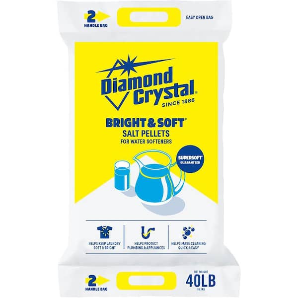 Diamond Crystal 40 lbs. Bright and Soft Water Softener Salt Pellets