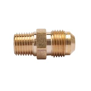 3/8 in. Flare x 1/4 in. MIP Brass Adapter Fitting (5-Pack)