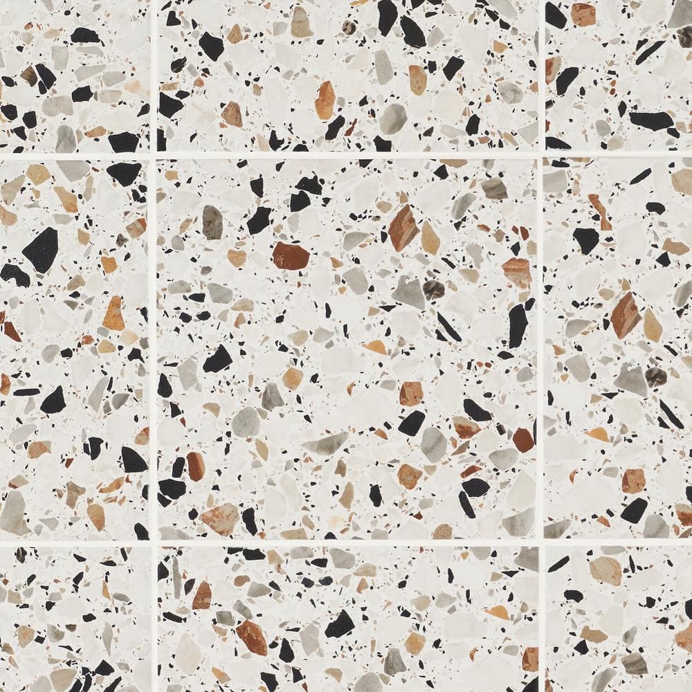 Grain Light Gray 8x8 Matte Porcelain Floor and Wall Tile