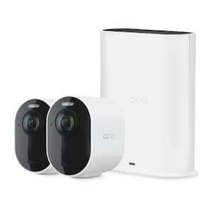 Arlo Ultra 2 Spotlight Camera - Wireless Security, 4K Video & HDR, Color  Night Vision, 2-Way Audio, 2 Pack, Black VMS5240B-200NAS - The Home Depot