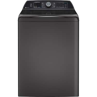Profile 5.4 cu. ft. High-Efficiency Smart Top Load Washer in Diamond Gray with Impeller, Quiet Wash Balacing Technology