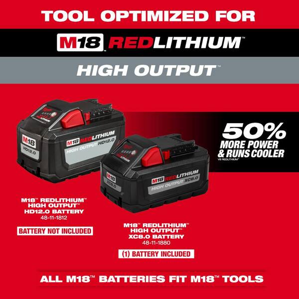 Milwaukee - M18 FUEL 14 in. 18V Brushless Cordless Electric Battery Top Handle Chainsaw Kit w/ Pole Saw, 8.0 Ah Battery & Charger