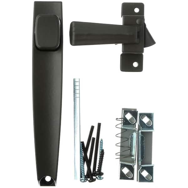 Wright Products 1-3/4 in. Bronze Push-Button Latch