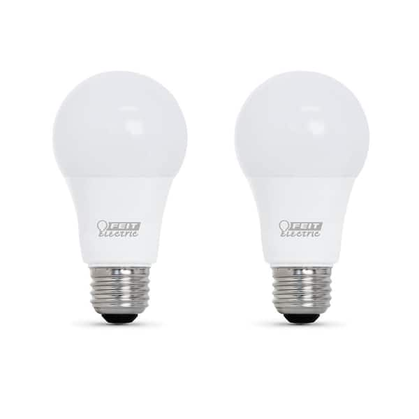 100-Watt Equivalent A19 Dimmable CEC Title 20/24 90+ CRI E26 Medium LED Light Bulb Soft White 2700K (2-Pack)