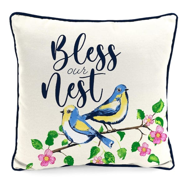 Jordan Manufacturing 16 in. L x 16 in. W x 4 in. T Square Outdoor Throw Pillow