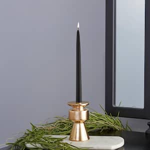 9 in. Dipped Taper Black Dinner Candle (Box of 12)