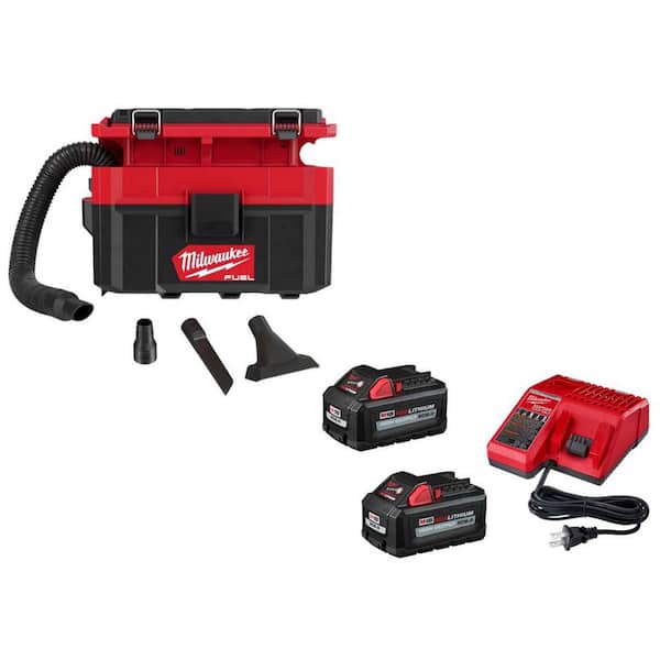 M18 FUEL PACKOUT 18-Volt Lithium-Ion Cordless 2.5 Gal. Wet/Dry Vacuum with M18 High Output 6.0Ah Starter Kit
