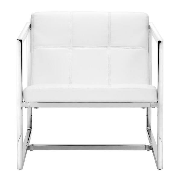 white occasional chair