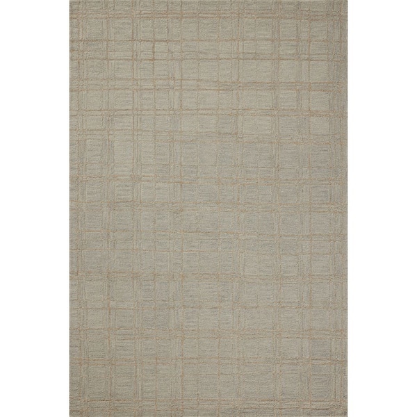 Chris Love Julia Polly Fog / Wheat 8 ft. 6 in. x 11 ft. 6 in. Contemporary Area Rug