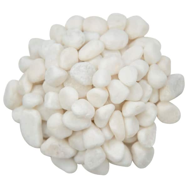 MSI Himalaya White 0.5 cu. ft. per Bag (0.25 in. to 0.75 in.) Bagged Landscape Pebbles (55 Bags/22.5 cu. ft./Pallet)