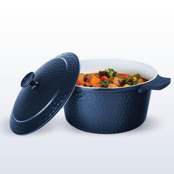 Gotham Steel Round Hammered Aluminum Ceramic Nonstick Dutch