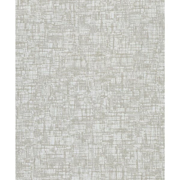 Warner Prague Grey Texture Vinyl Strippable Wallpaper (Covers 60.8 sq. ft.)