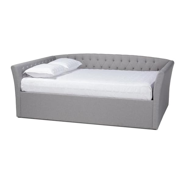 Baxton Studio Delora Light Gray Queen Daybed