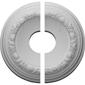 12-1/2 in. x 3-1/2 in. x 1-1/2 in. Carlsbad Urethane Ceiling Medallion, 2-Piece (Fits Canopies up to 7-7/8 in.)