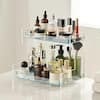 Dyiom Bathroom Countertop Organizer, 2-Tier Clear Bathroom Counter Organizer  Kitchen Condiment Holder Cosmetic Organizer B0B8MSW6KN - The Home Depot