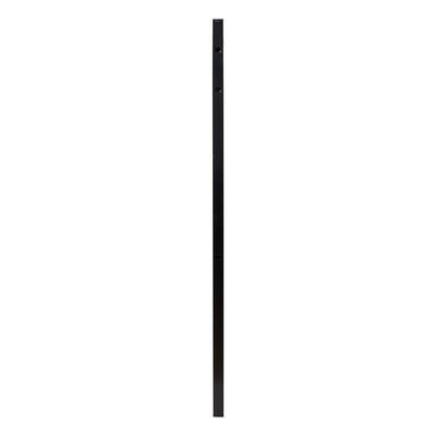 FORTRESS Athens 5 ft. W x 4 ft. H Gloss Black Aluminum Pressed Spear ...