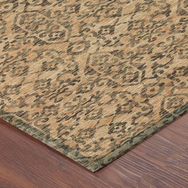 Chantille Machine Washable Indoor/Outdoor Abstract ACN2712 Copper 2 ft. x 3 ft. Accent Rug