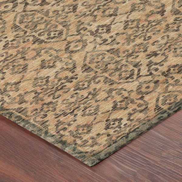 Chantille Machine Washable Indoor/Outdoor Abstract ACN2712 Copper 3 ft. x 4 ft. Area Rug