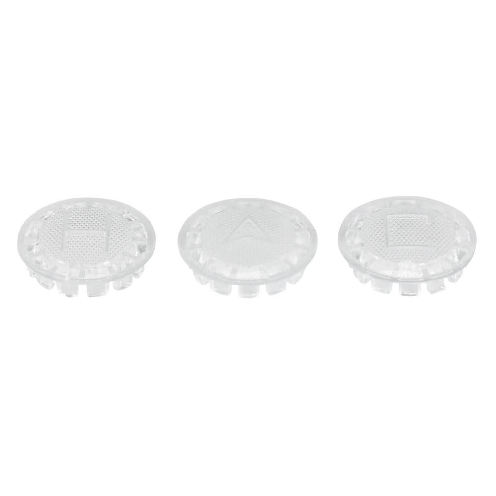 Clear Acrylic Index Button Set for Pfister Faucets