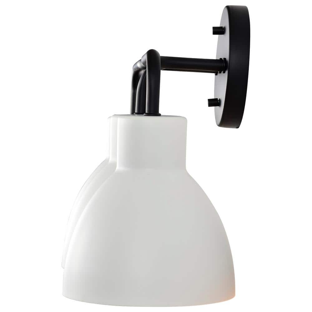 Sloan Matte Black 3-Light Modern Bell Vanity Wall Fixture