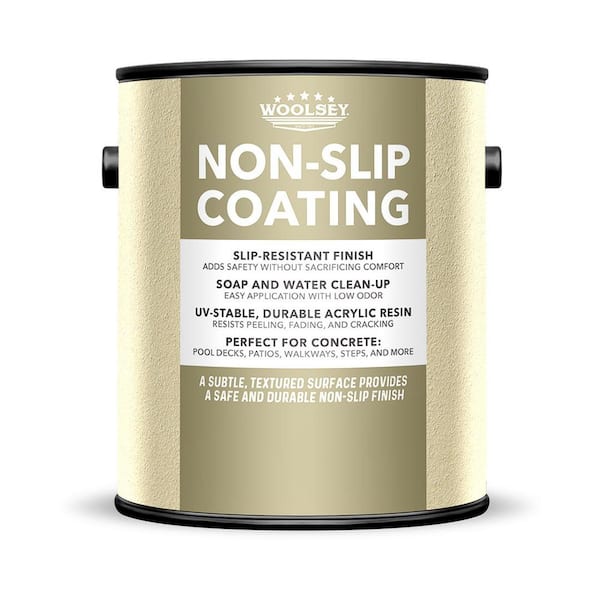 191006 1-Gl Champagne Non-Slip Acrylic Textured Concrete Deck/Patio Coating, Self-Priming, Fast Dry, Matte Finish