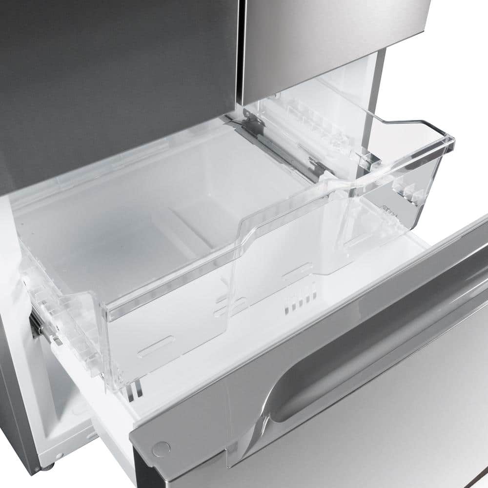 30-Inch Stainless Steel French Door Refrigerator with Dual Freezer Drawers