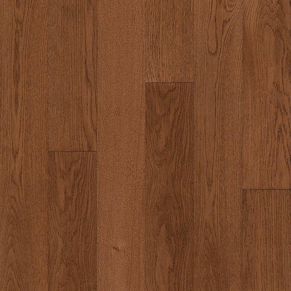 Take Home Sample - Hydropel Gunstock Oak 7/16 in. T x 5 in. W Waterproof Click Lock Engineered Hardwood Flooring -  Bruce, EKWR54L30S