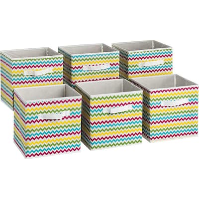 Set of 6) Collapsible Fabric Cubes, 11 Storage Bins - Light Pink, 10.5 x 11  - Harris Teeter