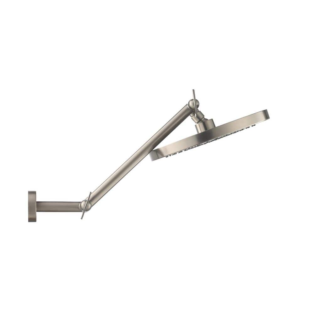 17'' Satin Nickel Adjustable Wall Mounted Shower Arm
