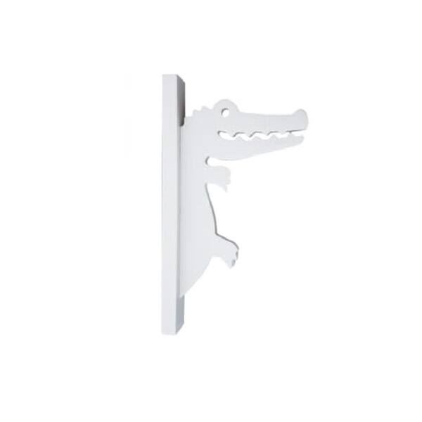 Nature Brackets 6 in. Paintable White PVC Decorative Indoor/ Outdoor Alligator  Hook NBALH6 - The Home Depot