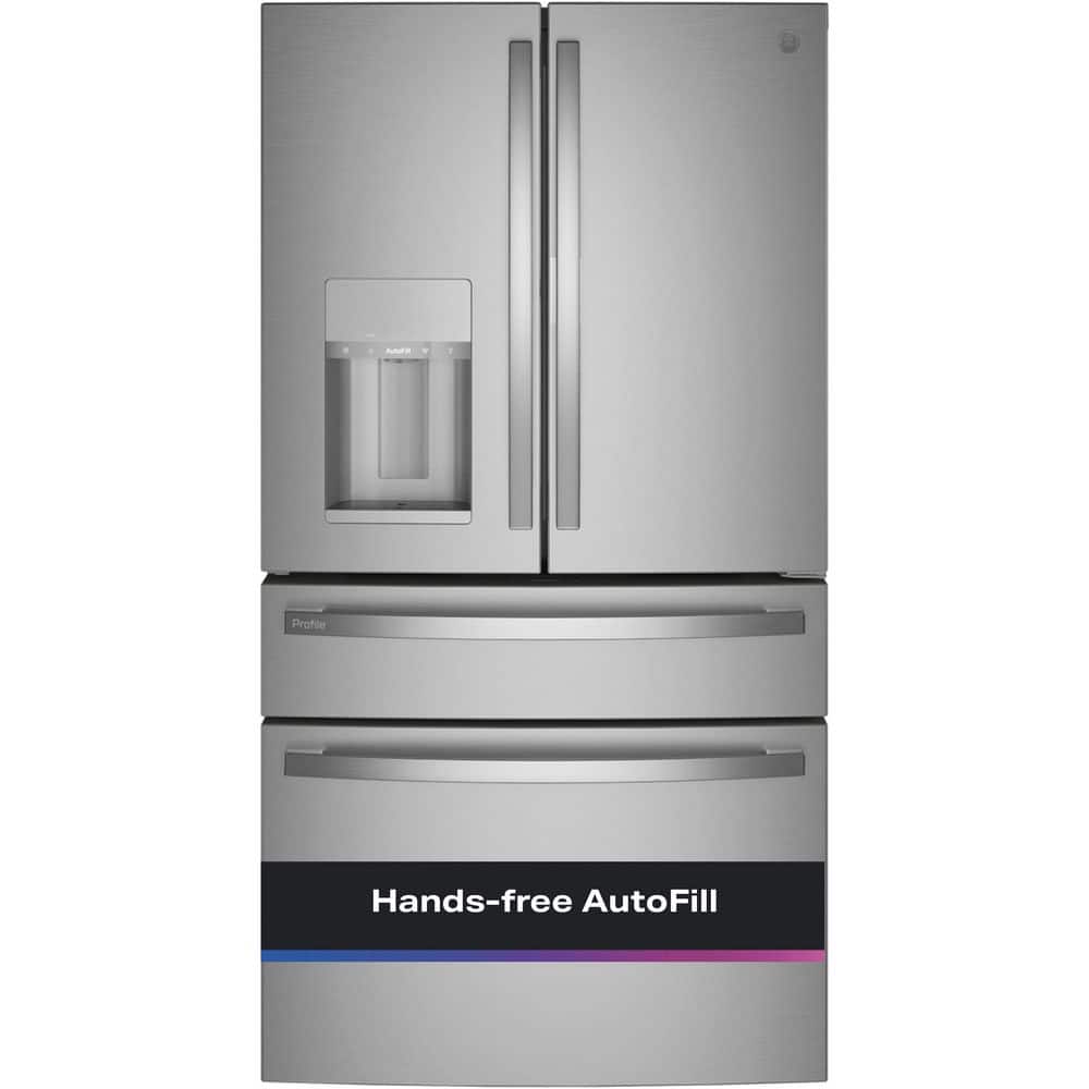 Profile 27.9 cu. ft. Smart 4-Door French Door Refrigerator with Door-in-Door in Fingerprint resistant, stainless Steel