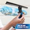 Unger 6 in. 2-in-1 Window Cleaner Squeegee & Scrubber Combi 981600