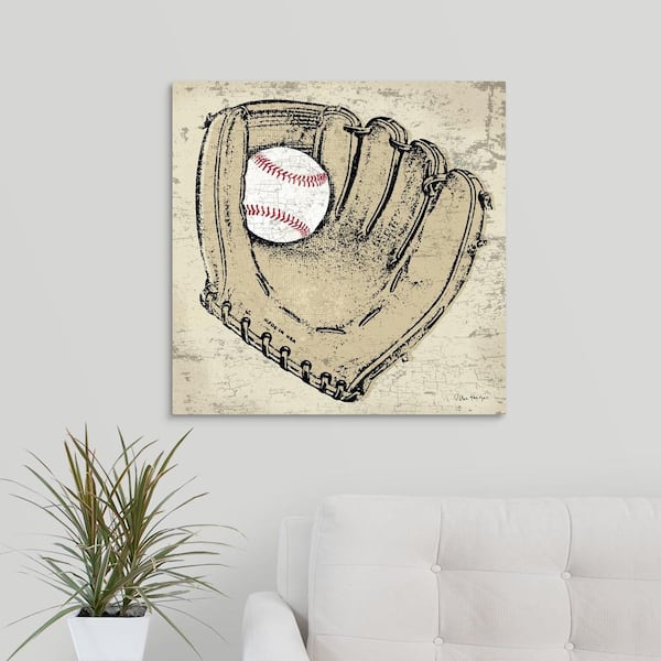 Vintage Baseball Glove Wall Art, Canvas Prints, Framed Prints, Wall Peels