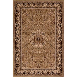 Persian Classics Isfahan Gold 3 ft. x 5 ft. Area Rug