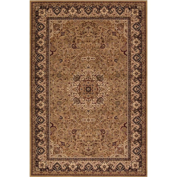 Concord Global Trading Persian Classics Isfahan Gold 7 ft. x 10 ft. Area Rug