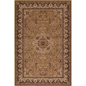 Persian Classic Isfahan Gold Rectangle Indoor 10 ft. 11 in. x 15 ft. Area Rug