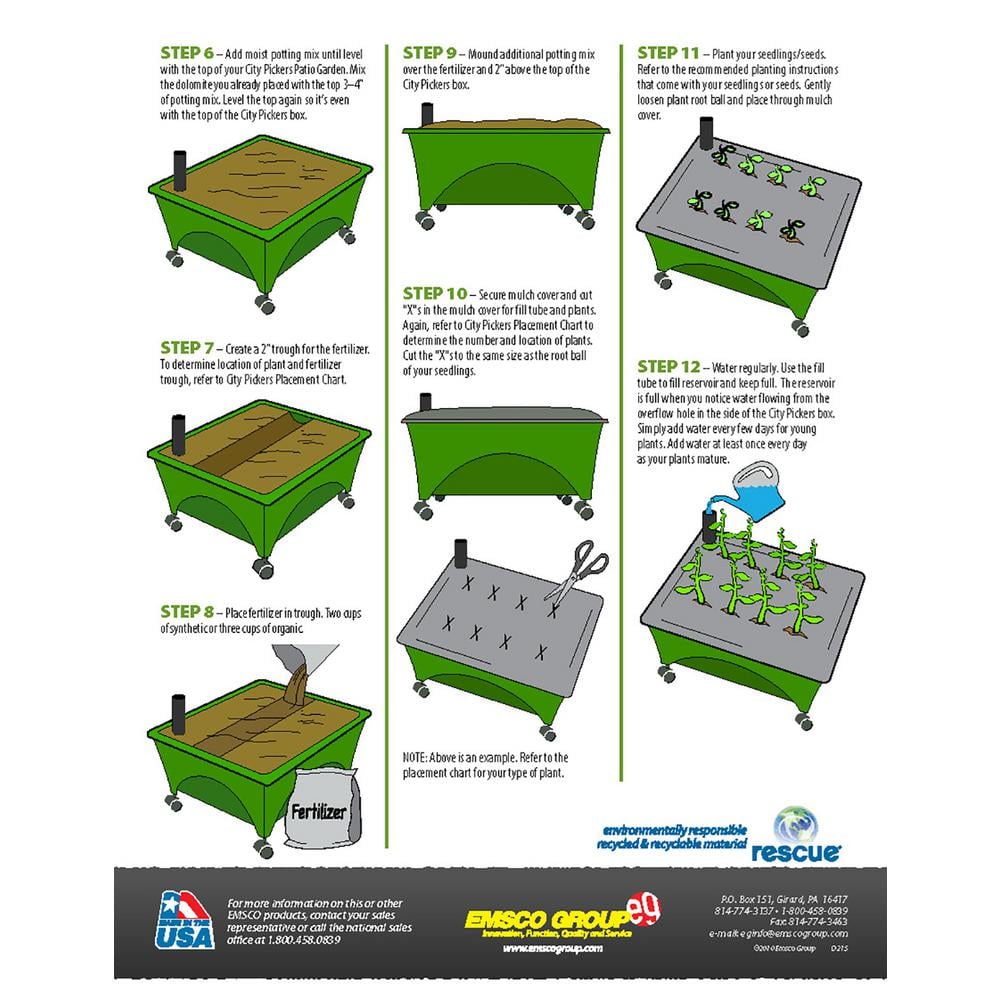 Sand Rectangular Resin Raised Bed Grow Box with Casters