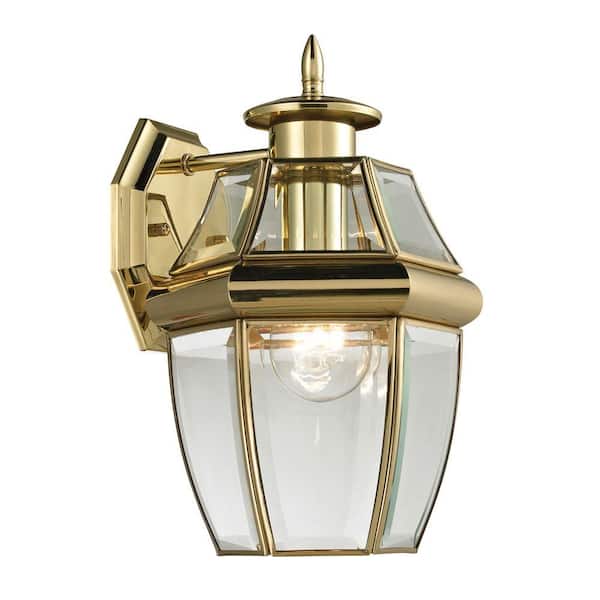 Titan Lighting Ashford 1-Light Outdoor Brass and Gold Sconce