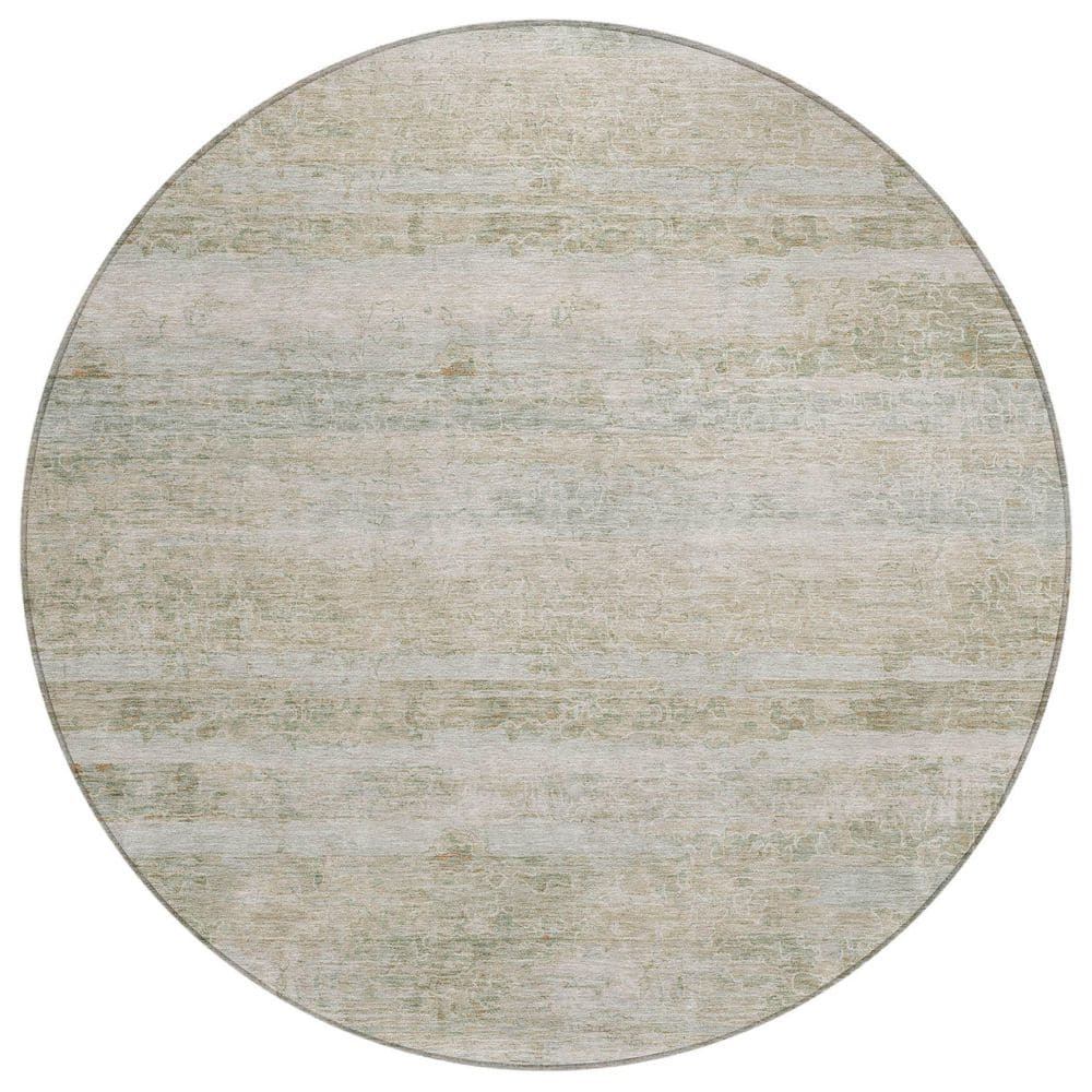 Chantille Machine Washable Indoor/Outdoor Abstract ACN2154 Putty 8 ft. x 8 ft. Area Rug price history on PriceWatchPro
