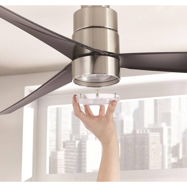 Home Decorators Collection Cirino 52 in LED Brushed Nickel Ceiling Fan 
