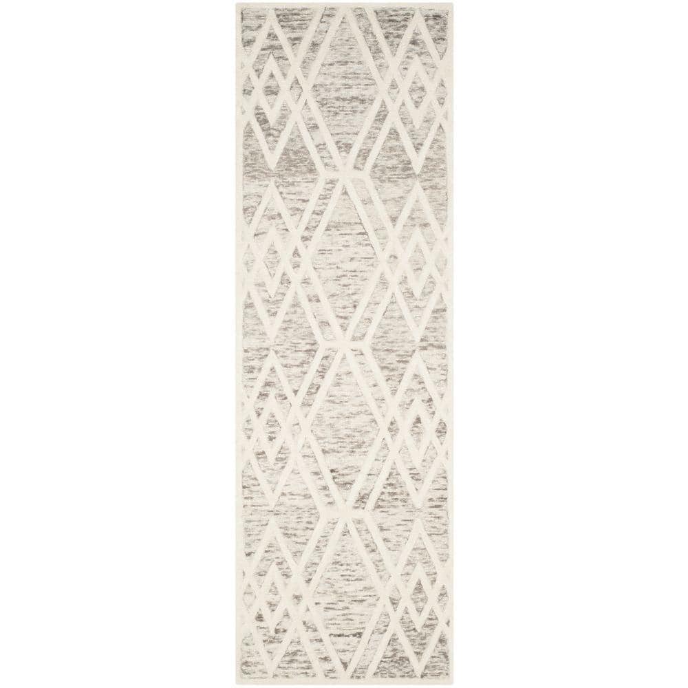 Cambridge Light Brown/Ivory 3 ft. x 8 ft. Border Distressed Diamonds Runner Rug price history on PriceWatchPro