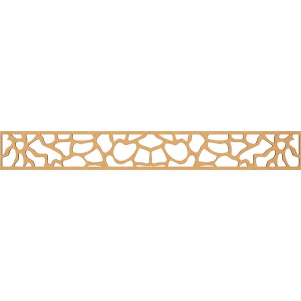 Ekena Millwork Rochester Fretwork 0.25 in. D x 46.5 in. W x 6 in. L MDF Wood Panel Moulding